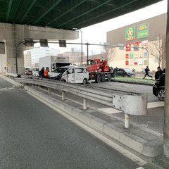 【事故】阪神高速東大…