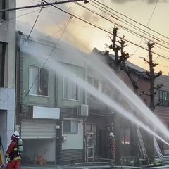 【火事】金沢市中央通…