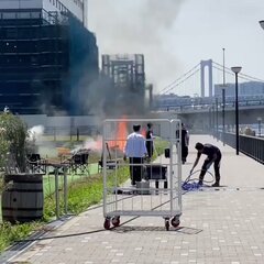 【火事】豊洲市場のB…