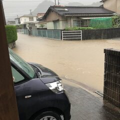 【洪水】広島県三原市…