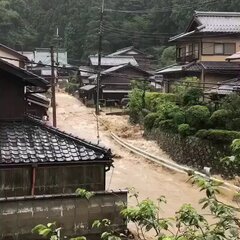 【大雨】比叡山 滋賀…