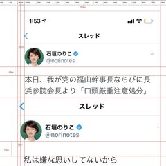 【デマ投稿】石垣のり…