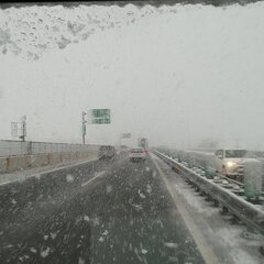 【大雪】名神高速道路…