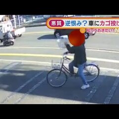 自転車の男 自動車整…