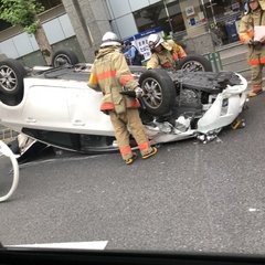 【横転事故】青梅街道…